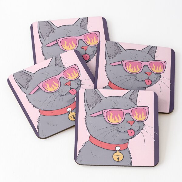 Item preview, Cool Grey Cat designed and sold by Whimsical Cat Designs.