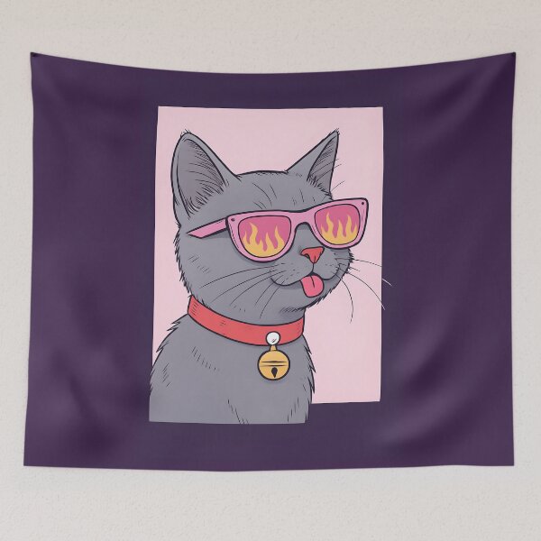 Item preview, Cool Grey Cat designed and sold by Whimsical Cat Designs.