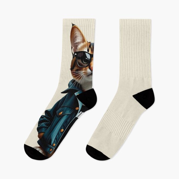 Item preview, Anthropomorphic Cat with Sunglasses designed and sold by Uglyandcute.