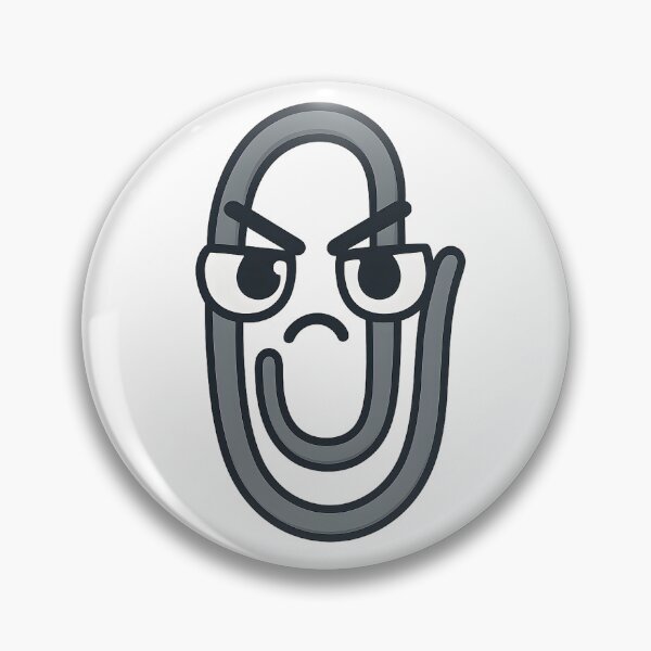 Item preview, Funny Grumpy Paperclip Cartoon Sticker designed and sold by KawaiiOrbit.