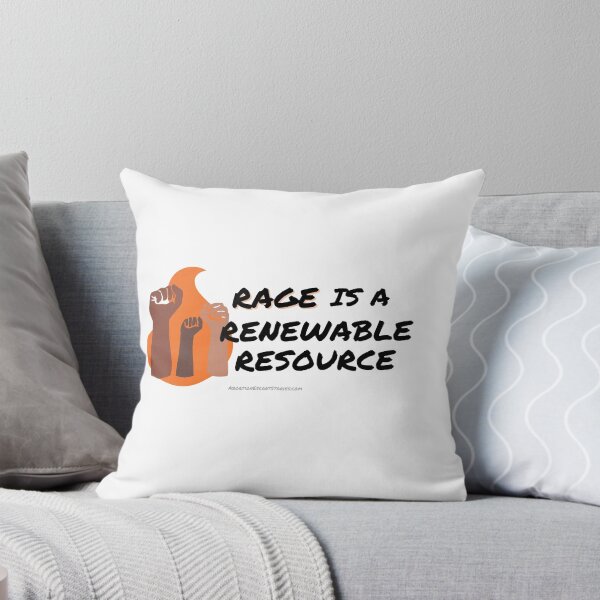 Item preview, Rage is a Renewable Resource – Flame and Fists Logo – horizontal designed and sold by AbortionEscorts.