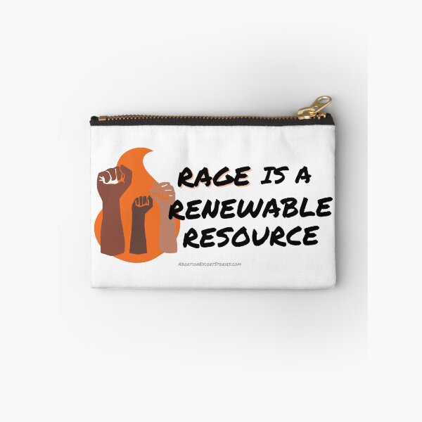 Item preview, Rage is a Renewable Resource – Flame and Fists Logo – horizontal designed and sold by AbortionEscorts.