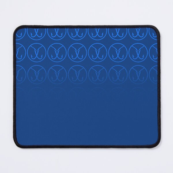 Item preview, Navy Blue Pattern with Fisherman's Logo | Circle with Double Hook designed and sold by rubenarocho.