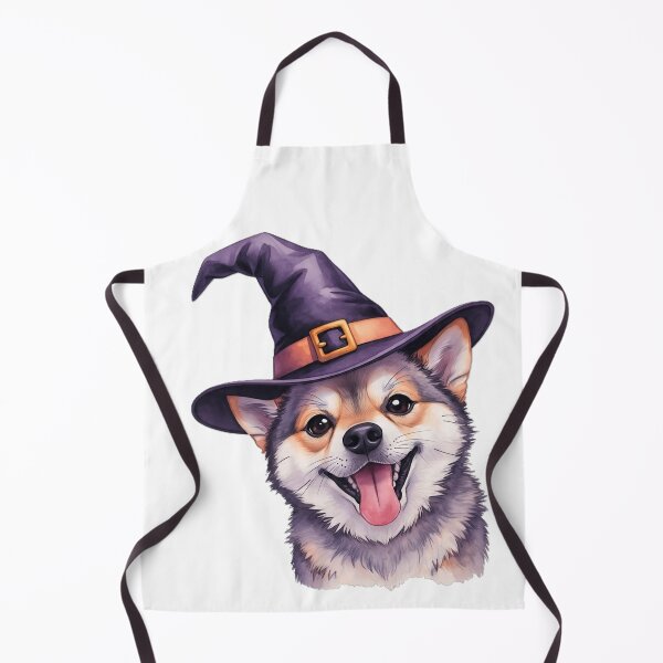 Item preview, Dog with Witch Hat | Funny and Cute Halloween Design designed and sold by ShimaiStore.