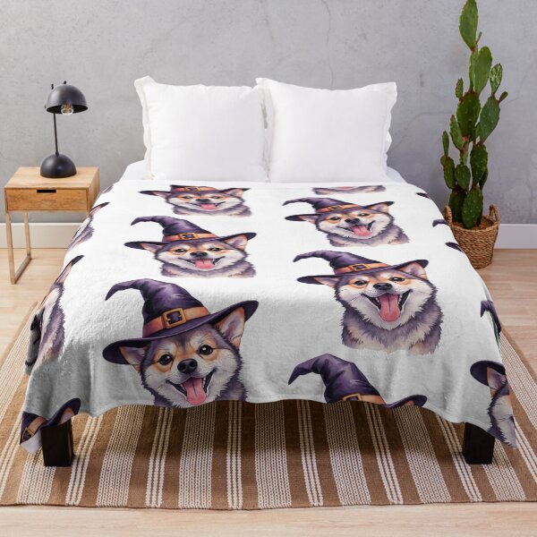 Item preview, Dog with Witch Hat | Funny and Cute Halloween Design designed and sold by ShimaiStore.