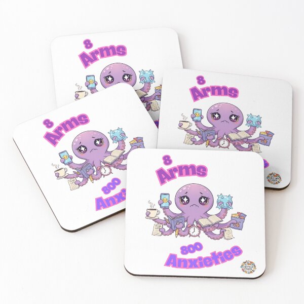 Item preview, 8 Arms 800 Anxieties Funny Octopus Mental Health Overthinking Gift designed and sold by Critter Chaos Co.