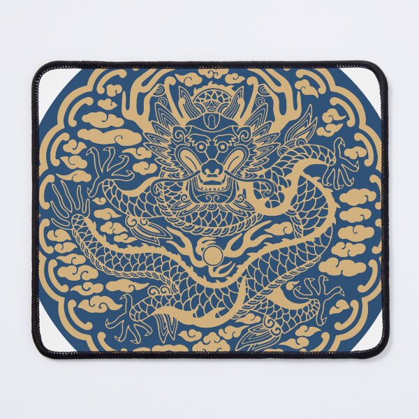 Item preview, Gonryongpo Blue Frontal Dragon - Korean Royal Robe Five-Clawed Dragon Front View Medallion designed and sold by noolook.