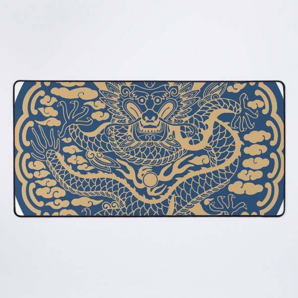 Item preview, Gonryongpo Blue Frontal Dragon - Korean Royal Robe Five-Clawed Dragon Front View Medallion designed and sold by noolook.