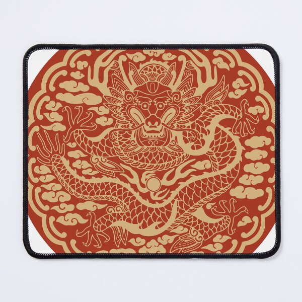 Item preview, Gonryongpo Red Frontal Dragon - Korean Royal Robe Five-Clawed Dragon Front View Medallion designed and sold by noolook.