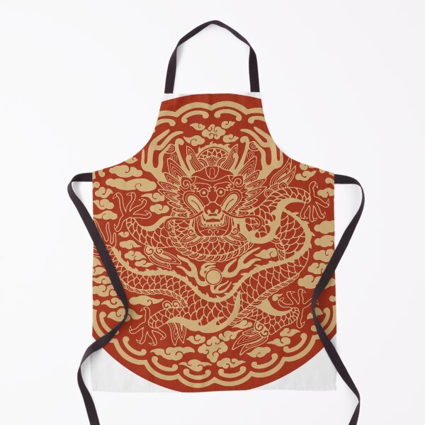 Item preview, Gonryongpo Red Frontal Dragon - Korean Royal Robe Five-Clawed Dragon Front View Medallion designed and sold by noolook.