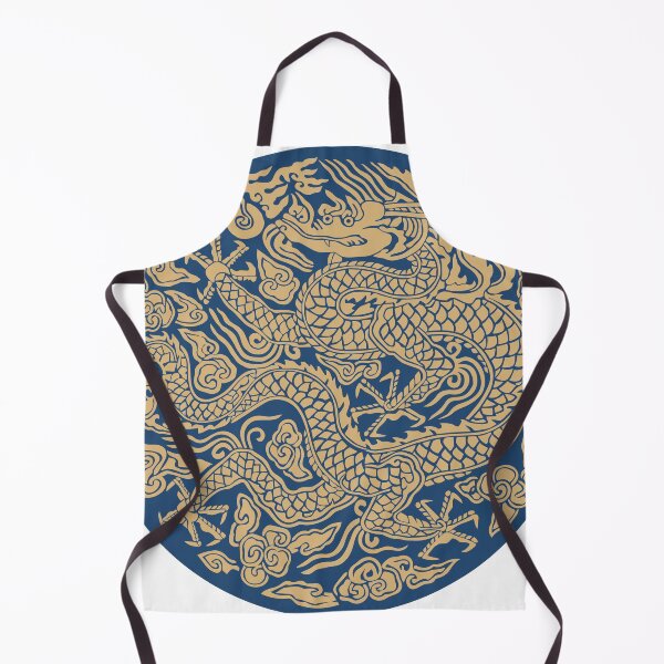Item preview, Gonryongpo Blue Side Dragon - Korean Royal Robe Five-Clawed Dragon Side View Medallion designed and sold by noolook.