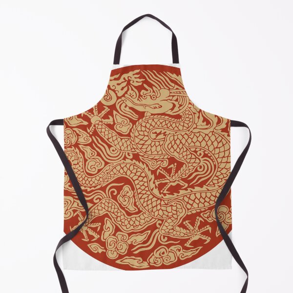 Item preview, Gonryongpo Red Side Dragon - Korean Royal Robe Five-Clawed Dragon Side View Medallion designed and sold by noolook.