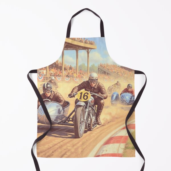 Item preview, 1950s Sidecar Racing - Vintage Motorcycle Art designed and sold by Art's Diner.