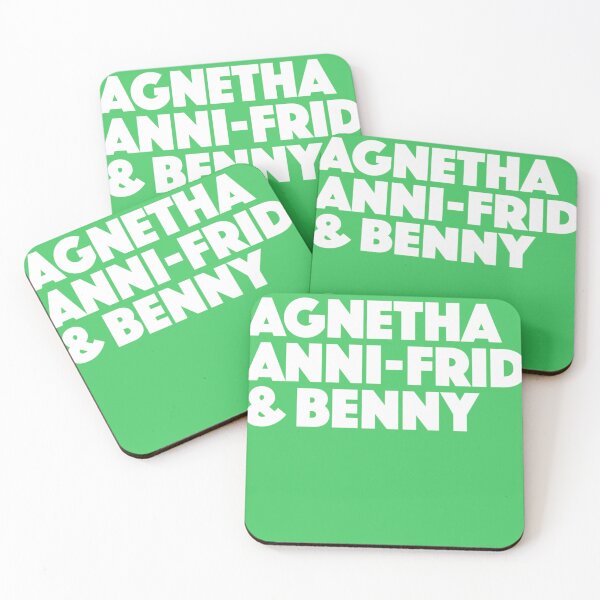 Item preview, Bjrn-Agnetha-Anni-Frid-Benny-Band-Members-Names-Bold-Graphic-Text designed and sold by JoachimSchulzed.