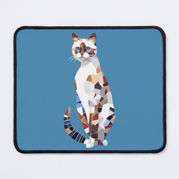 Item preview, cat geometric mosaic designed and sold by designmari.