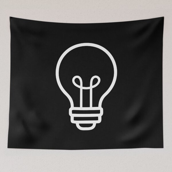 Item preview, LIGHTBULB (BLACK) designed and sold by Marlon Oseguera.