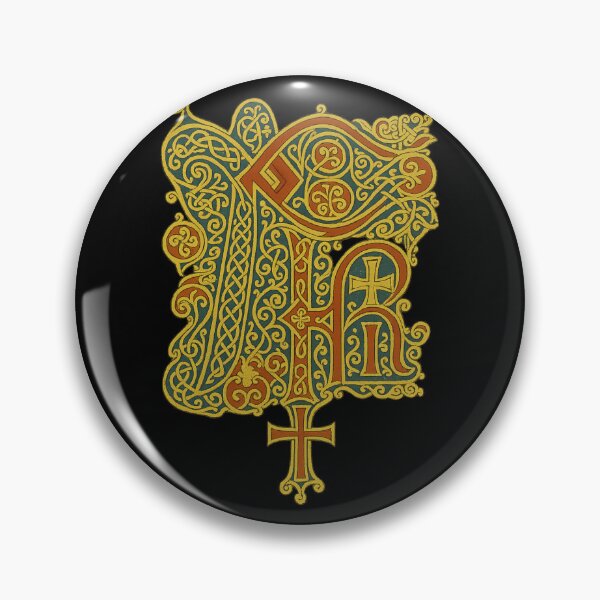 Item preview, Chi Rho Celtic Cross – Medieval Illuminated Manuscript Design designed and sold by EmersionPrints.