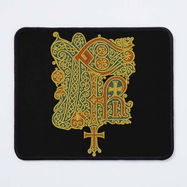 Item preview, Chi Rho Celtic Cross – Medieval Illuminated Manuscript Design designed and sold by EmersionPrints.