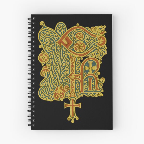 Item preview, Chi Rho Celtic Cross – Medieval Illuminated Manuscript Design designed and sold by EmersionPrints.