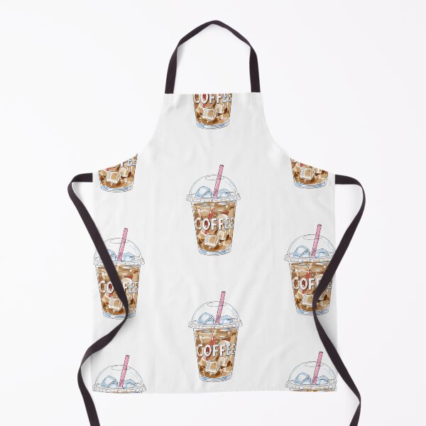 Item preview, Iced Coffee with Pink Straw designed and sold by The Painted Topaz.