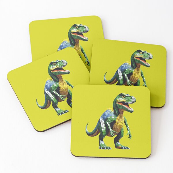 Item preview, rex dinosaur cub mosaic designed and sold by designmari.