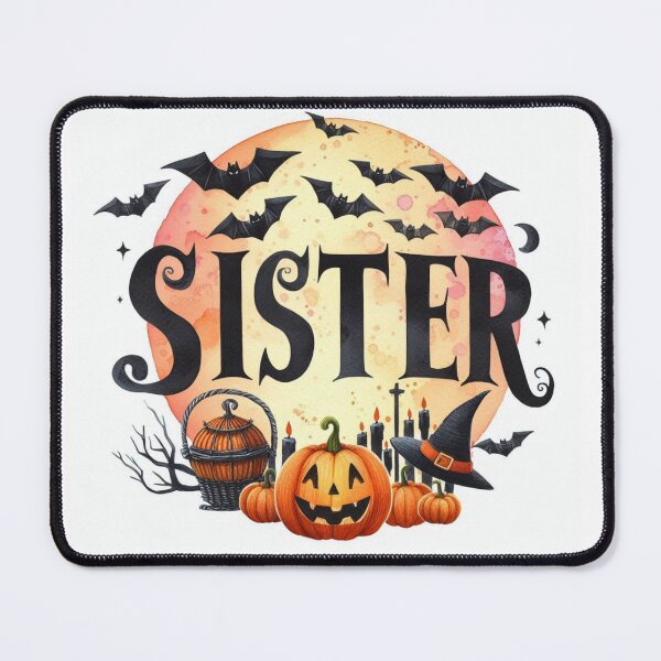 Item preview, Sister Under the Moon – Magic and Pumpkins on Halloween designed and sold by BriSher.