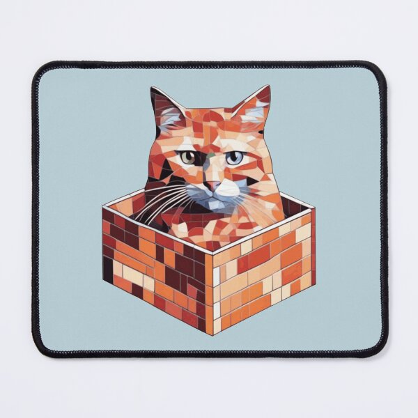 Item preview, cat box geometric mosaic designed and sold by designmari.
