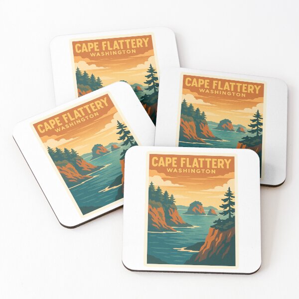 Item preview, Cape Flattery, Washington – Vintage Pacific Northwest Travel Art designed and sold by Youssef-BM.