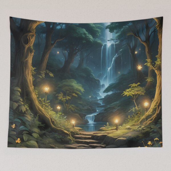 Item preview, Mystical Summer Court Under the Moon designed and sold by HorizonHues.