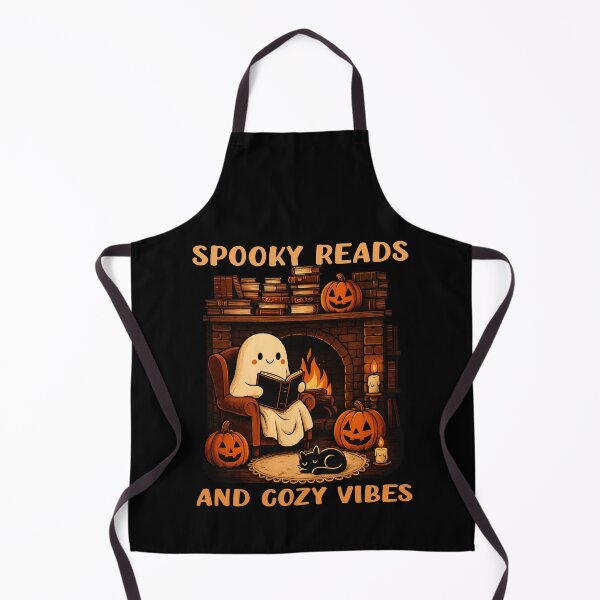 Item preview, Spooky Reads Cozy Vibes Ghost Reading Book Lover Autumn Fall Halloween designed and sold by Bad Kitty Designz.