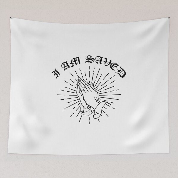 Item preview, I Am Saved Prayer Hands Christian Design designed and sold by The secret storage room.
