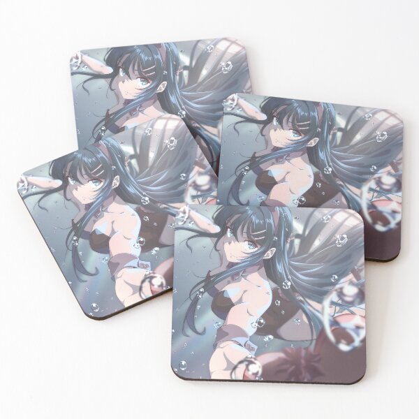 Item preview, Mai Sakurajima Bunny Girl Senpai Underwater Anime Girl designed and sold by bystudiolereve.