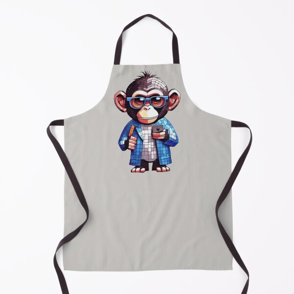Item preview, technological monkey geometric mosaic designed and sold by designmari.