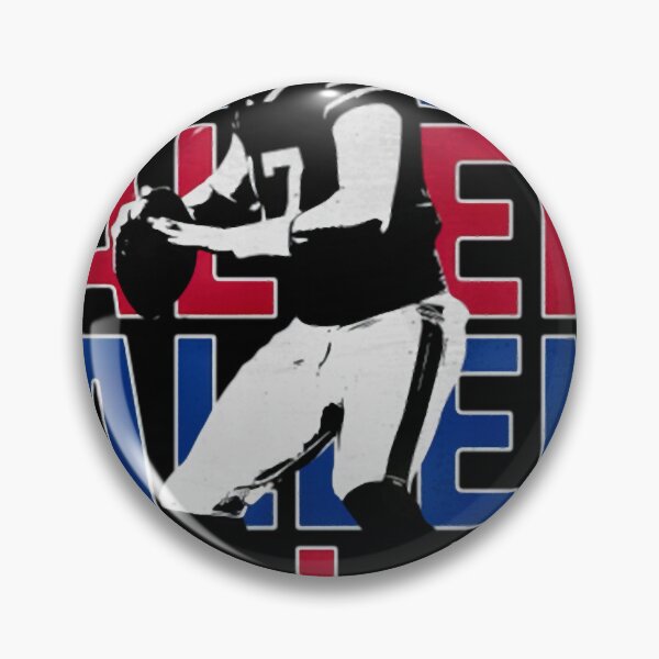 Item preview, Allen 17 Football Player Bold Graphic Poster designed and sold by SimonaBaren.