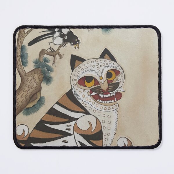 Item preview, Tiger with Magpie designed and sold by JustinasWatercolor.