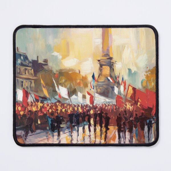 Item preview, Paris France Travel Poster | Bastille Column Impressionist Painting designed and sold by CARRAANN.