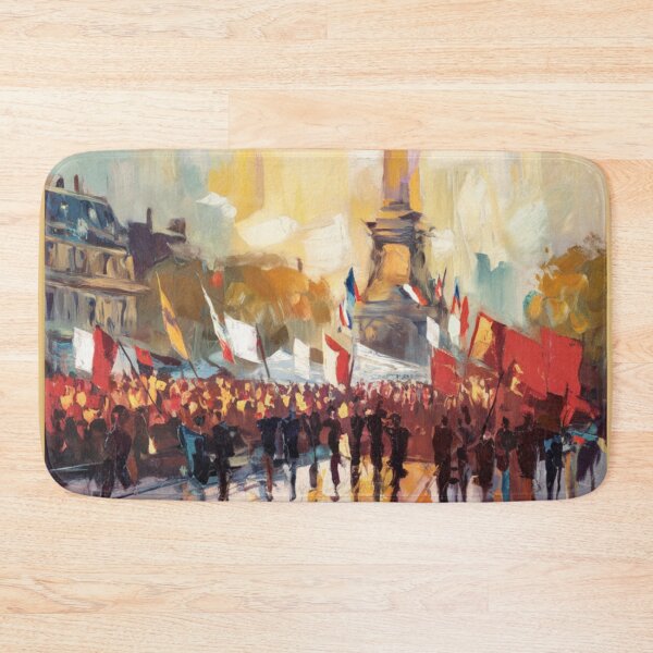 Item preview, Paris France Travel Poster | Bastille Column Impressionist Painting designed and sold by CARRAANN.