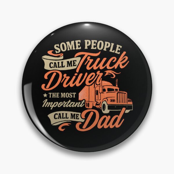 Item preview, Some people call me a truck driver the most important call me dad Retro Vintage Style designed and sold by flagylART.