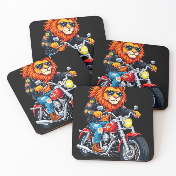 Item preview,  Funny Cartoon Biker Lion designed and sold by DADMode.