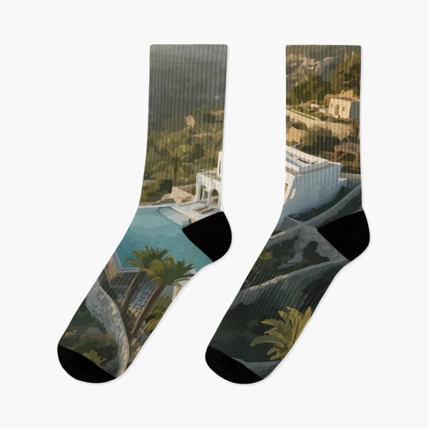 Item preview, Modern White Villa with Infinity Pool and Palm Trees designed and sold by mikorela.