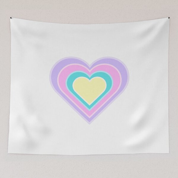 Item preview, Dreamy Pastel Layered Hearts Artwork designed and sold by WillandWent.