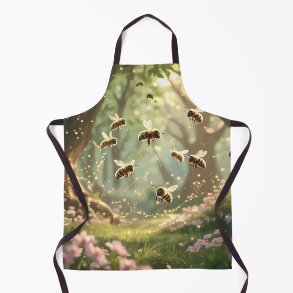 Item preview, Magical Bees in Enchanted Forest designed and sold by mikorela.