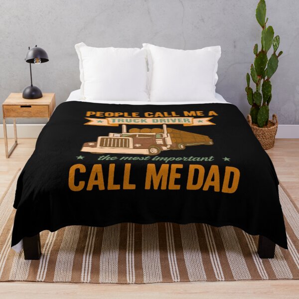 Item preview, Some people call me a truck driver the most important call me dad Funny Trucker Gift designed and sold by flagylART.