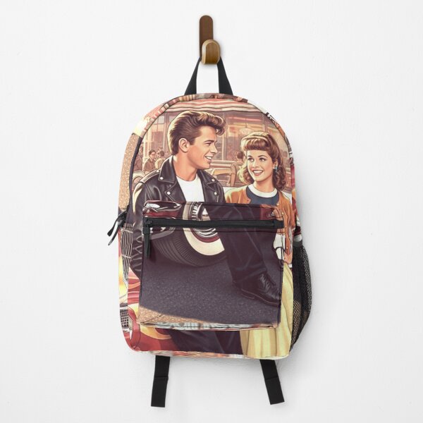 Item preview, 1950s Couple at the Diner – Retro Vintage Car Artwork designed and sold by Art's Diner.