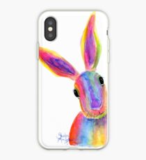 Hare Rabbit PRiNTS ' ZIGGY ' by Shirley MacArthur iPhone Case