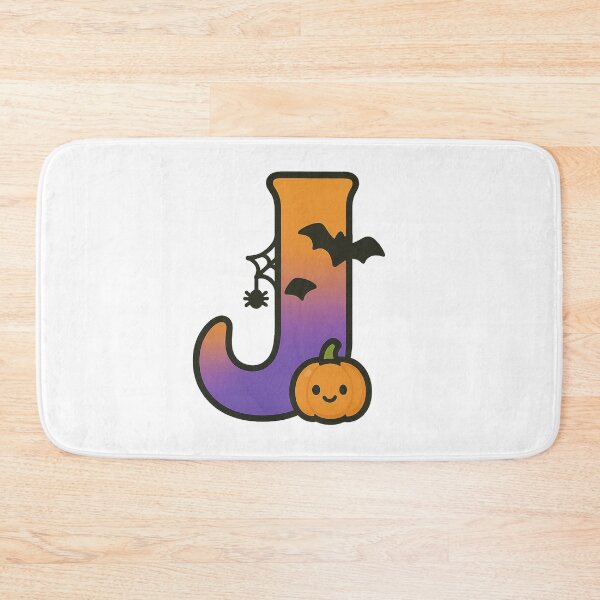 Item preview, Halloween Letter J – Cute Kawaii Cartoon with Spooky Details designed and sold by PrintCreations9.