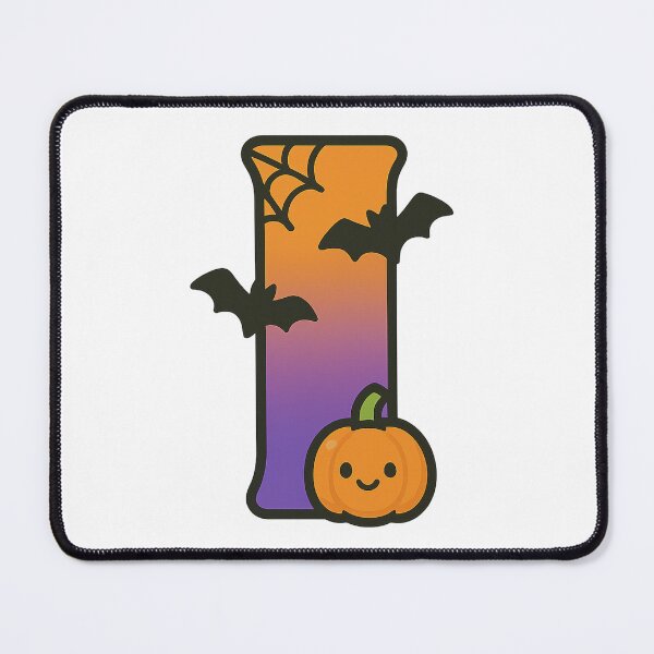 Item preview, Halloween Letter I – Cute Kawaii Cartoon with Spooky Details designed and sold by PrintCreations9.
