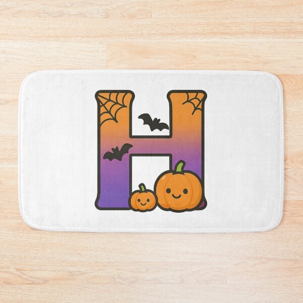 Item preview, Halloween Letter H – Cute Kawaii Cartoon with Spooky Details designed and sold by PrintCreations9.