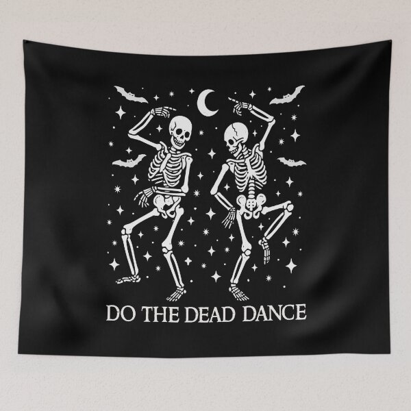 Item preview, Do The Dead Dance Funny Dancing Skeletons Goth Matching Couple Halloween  designed and sold by Bad Kitty Designz.