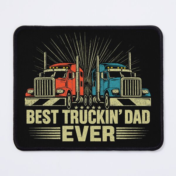 Item preview, Best Truckin’ Dad Ever Vintage Retro Trucker Design designed and sold by flagylART.